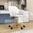 Swivel Accent Chairs with Metal Legs and Universal Wheels, Adjustable Height Office Chair-1642195758-1633166480