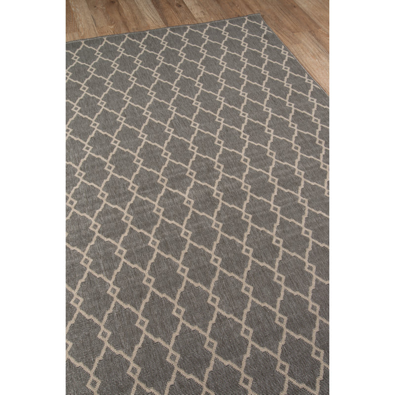 Tapis gris Yepez, Rectangle 2 pi 3 po x 4 pi 6 po