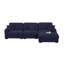 Canapé modulaire en chenille 5 pièces Khailey-102507355