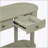 Elegant Retro Console Table with Curved Design and Smooth Glaze for Entryways, Living Rooms, and Hallways-776345875