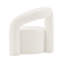 Fauteuil demi-tonneau blanc Darian-1133880073