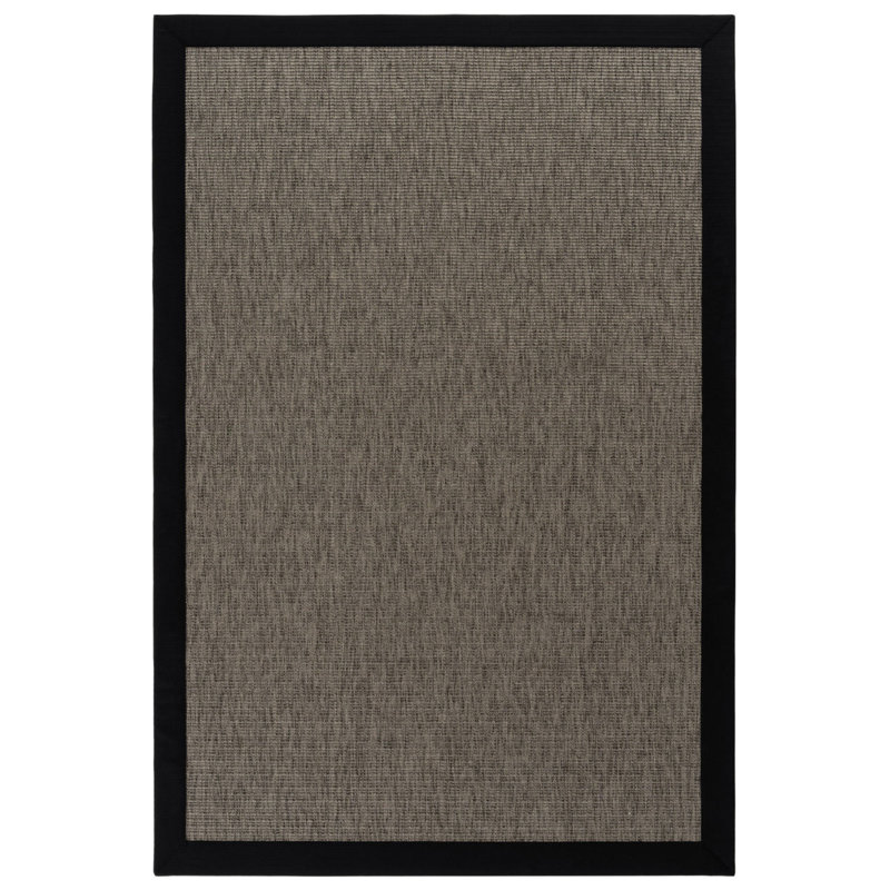 Tapis en sisal à bordure Monterey Lopez, Tapis de couloir 4 pi x 8 pi 3 po