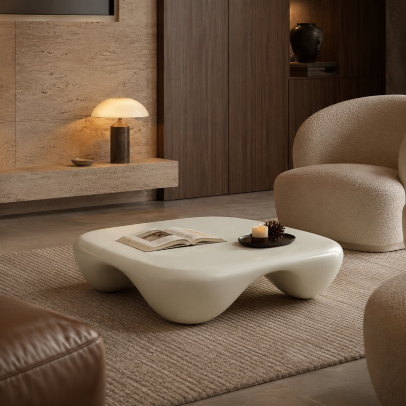 Table basse Caston 39,37 po Caston, Blanc