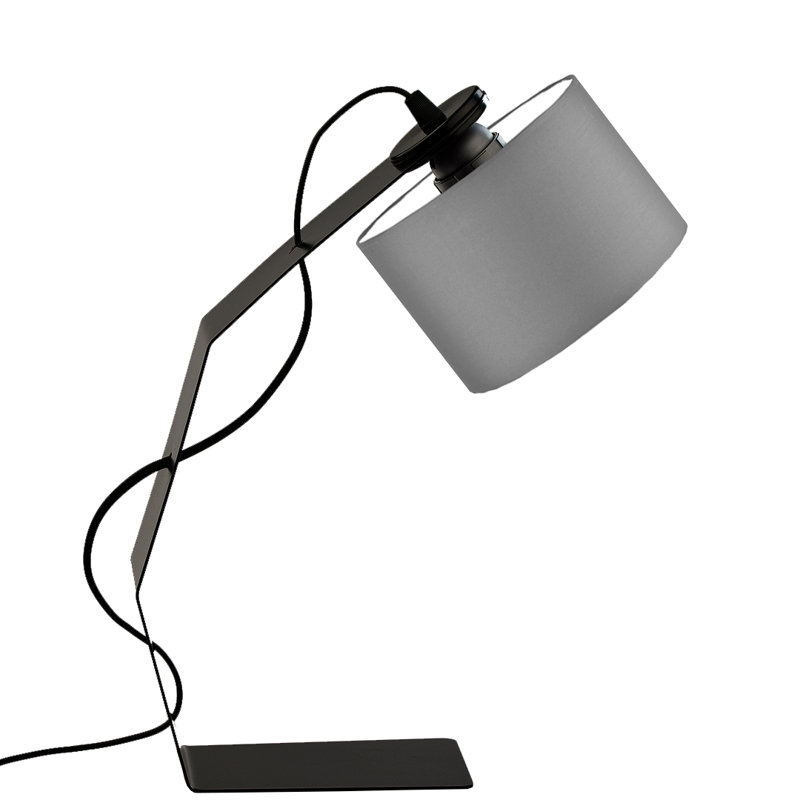 BEDSIDE LAMP HAGA, Steel Grey