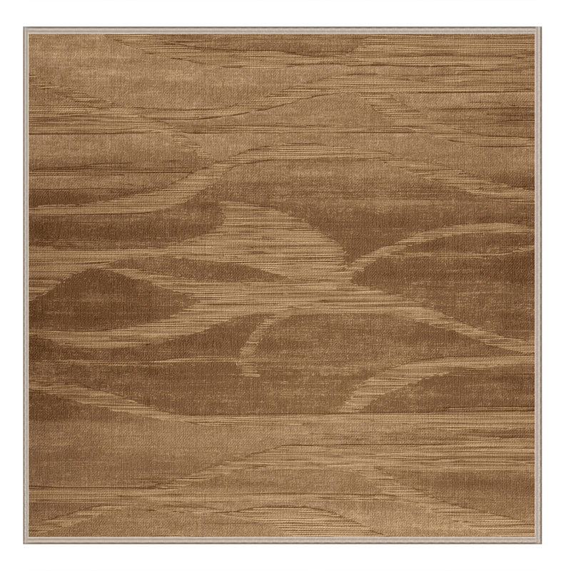 Tapis abstrait lavable à la machine, Carré 6 pi