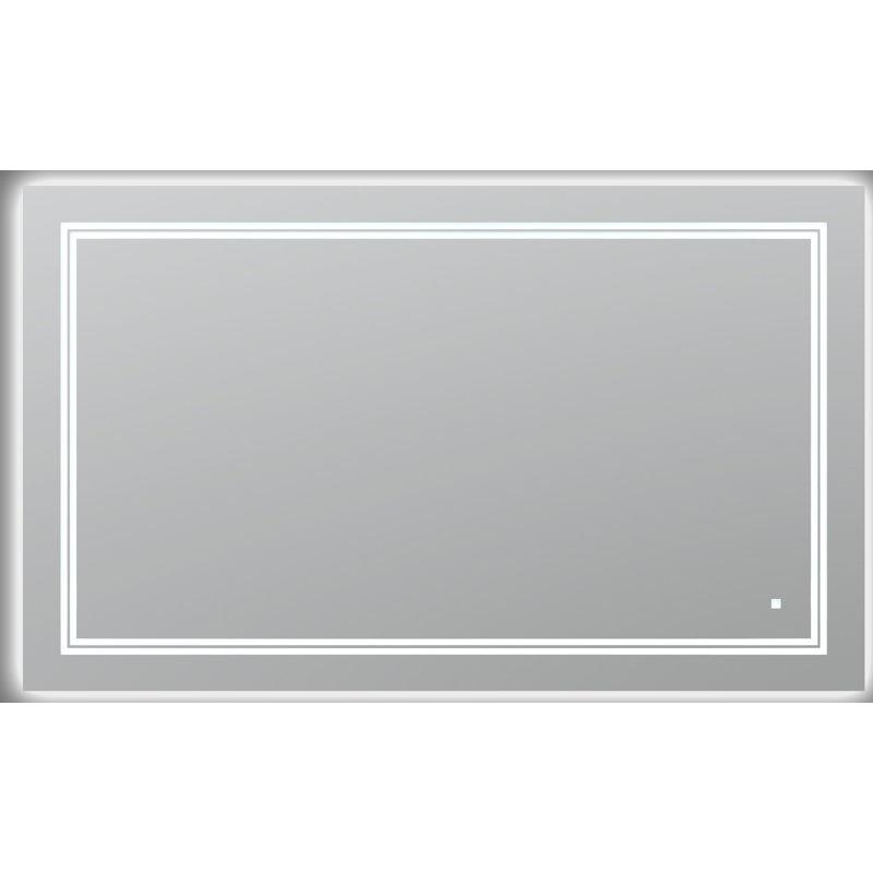 Soho 60" x 36" x 1" LED Mirror with Defogger and Dimmable, Backlit + Front Lit, 36" x 60"