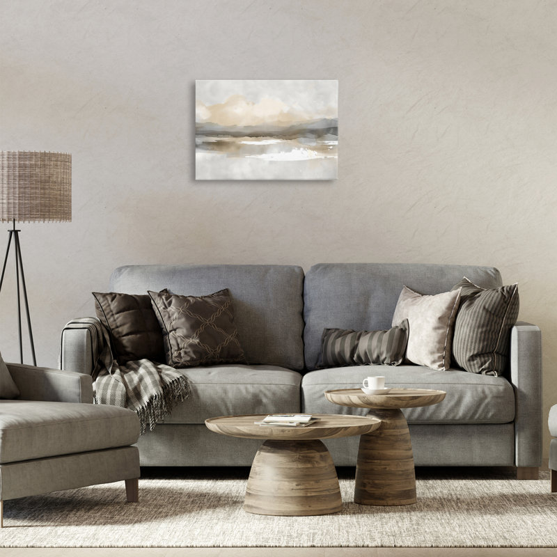 Toile Subtle Watercolor Mountains, conception de Creative Studio, H 16 po x l 24 po
