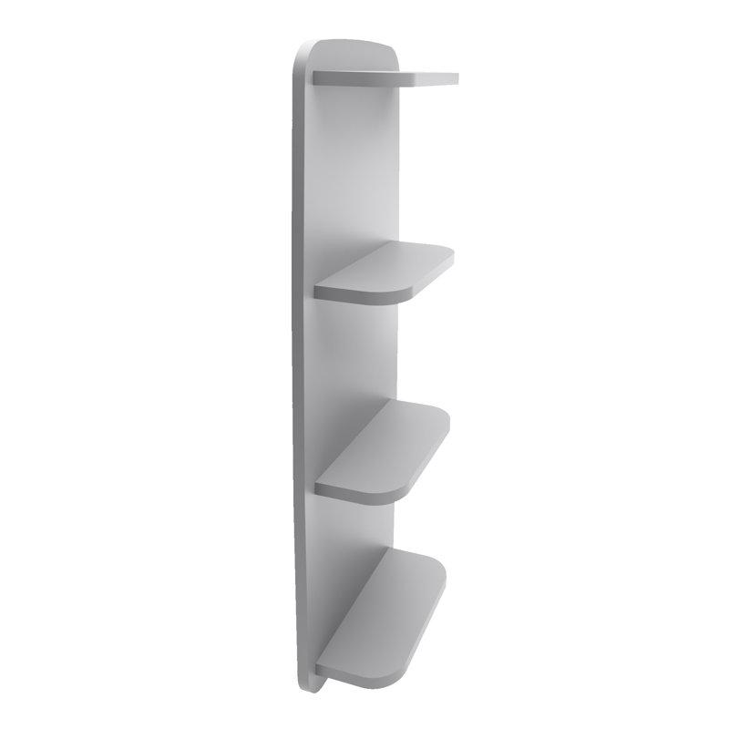 Klose 4 Piece Tiered Shelf, Light Grey