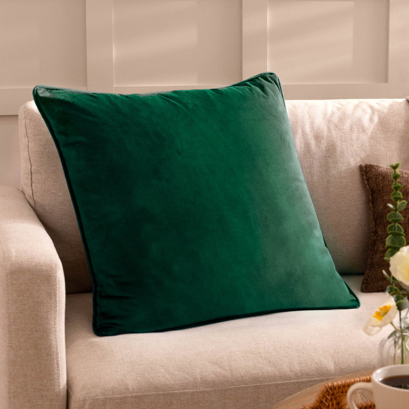 Square Cushion, Lime/Hot Pink, Pillow Cover Only - No Insert