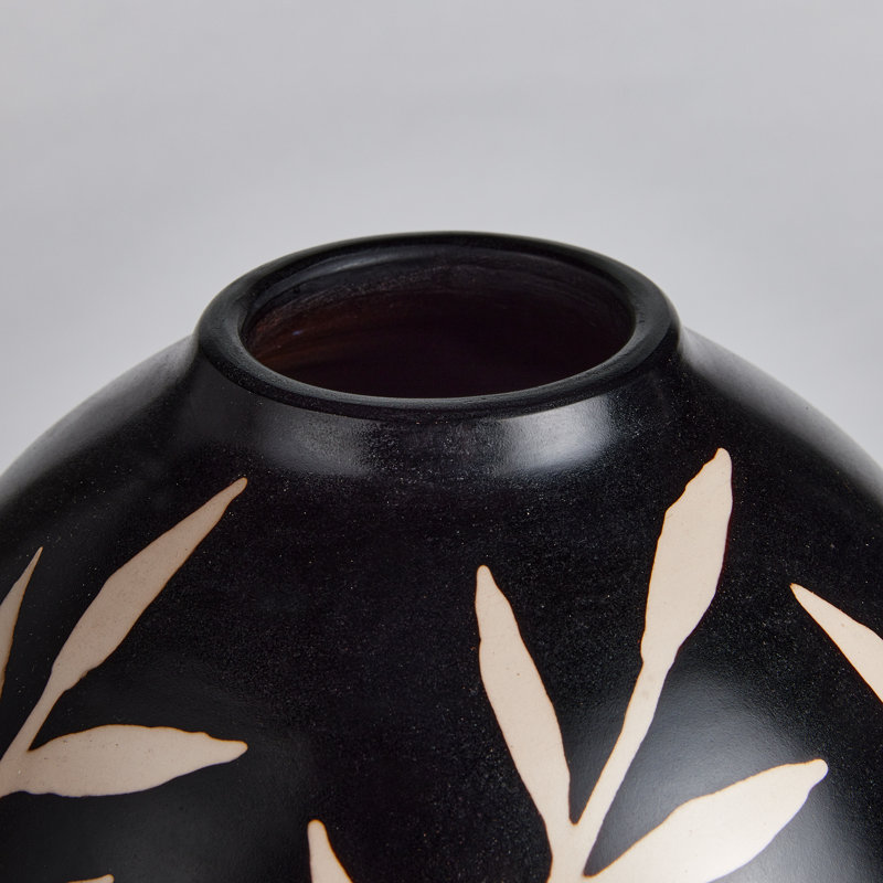 Dayana Handmade Terracotta Table Vase, 12" H x 9.75" W x 9.75" D