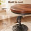 Jedrick Swivel Adjustable Height Counter Stool with Metal Frame