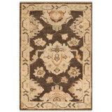 Langford Wool Oriental Area Rug in Brown/Beige