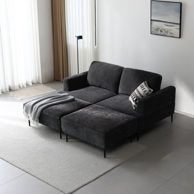 Canapé 71 po avec 2 tabourets