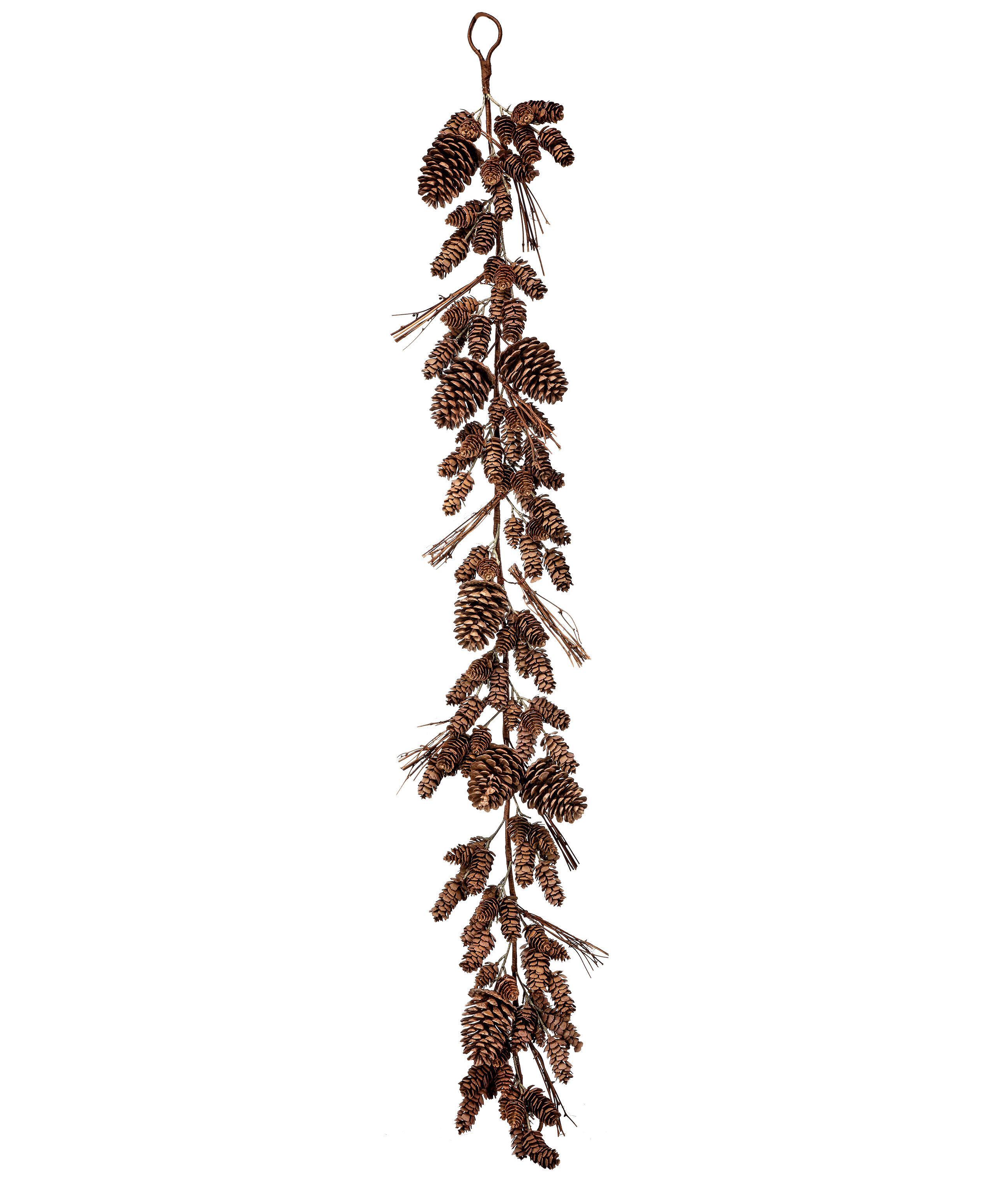 4' Plastic Natural Look Cone Twig Garland The Holiday Aisle