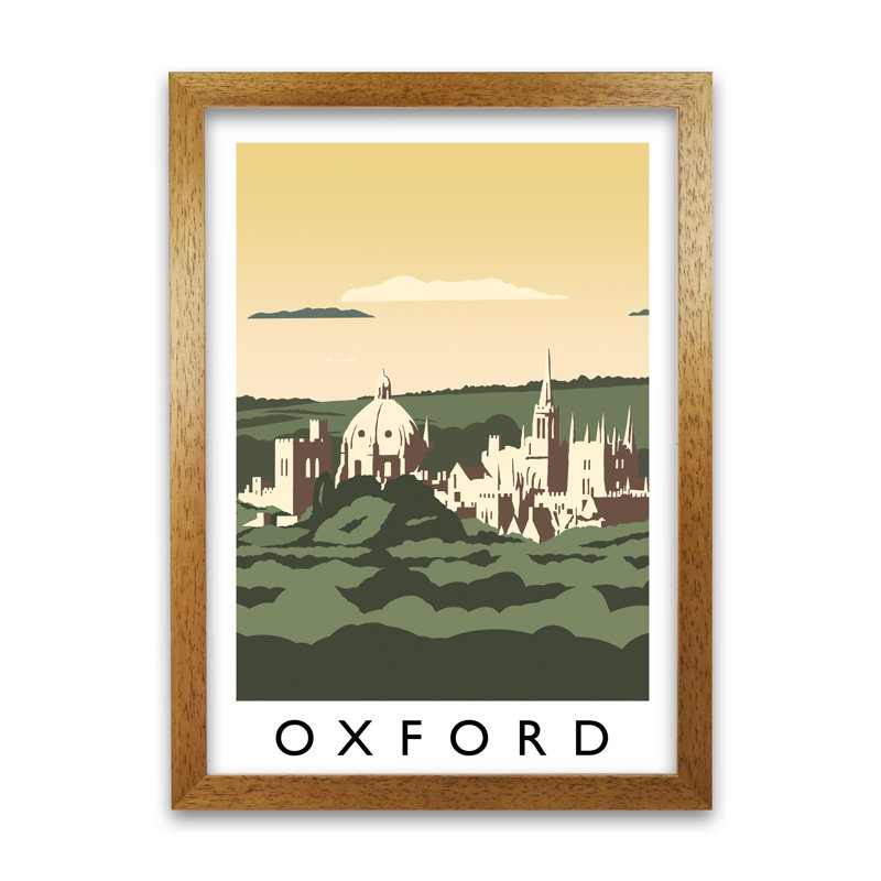 Oxford by Richard O'Neill - Single Picture Frame Print, Honey Oak, 297 cm H x 21 cm W