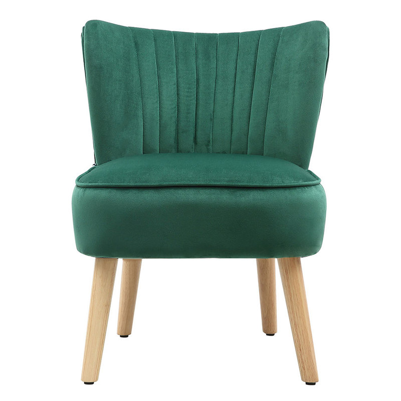 Abrahms Velvet Accent Chair