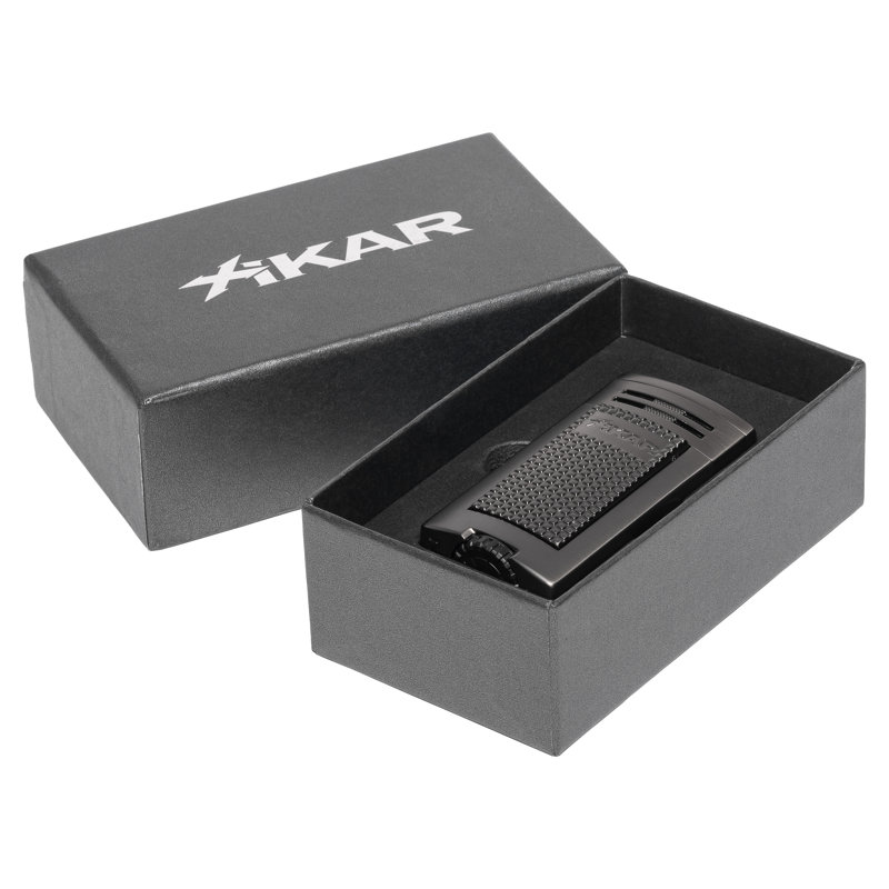 XIKAR® Ion Double-Jet Flame Cigar Lighter, Gray