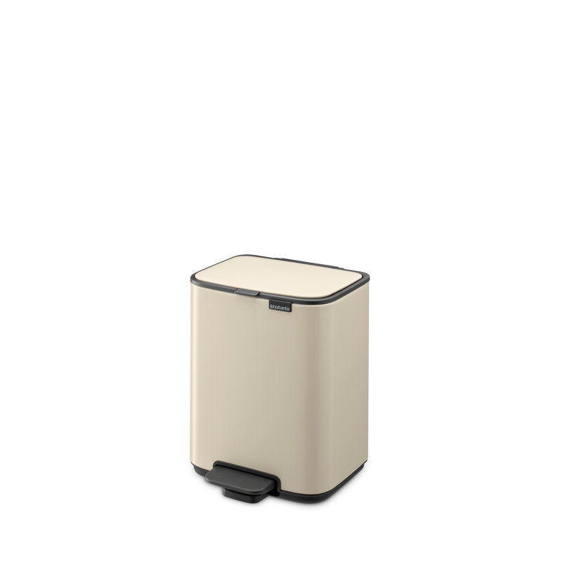 Poubelle à pédale Brabantia Bo, 1,1 gallon (4 litres), Beige doux