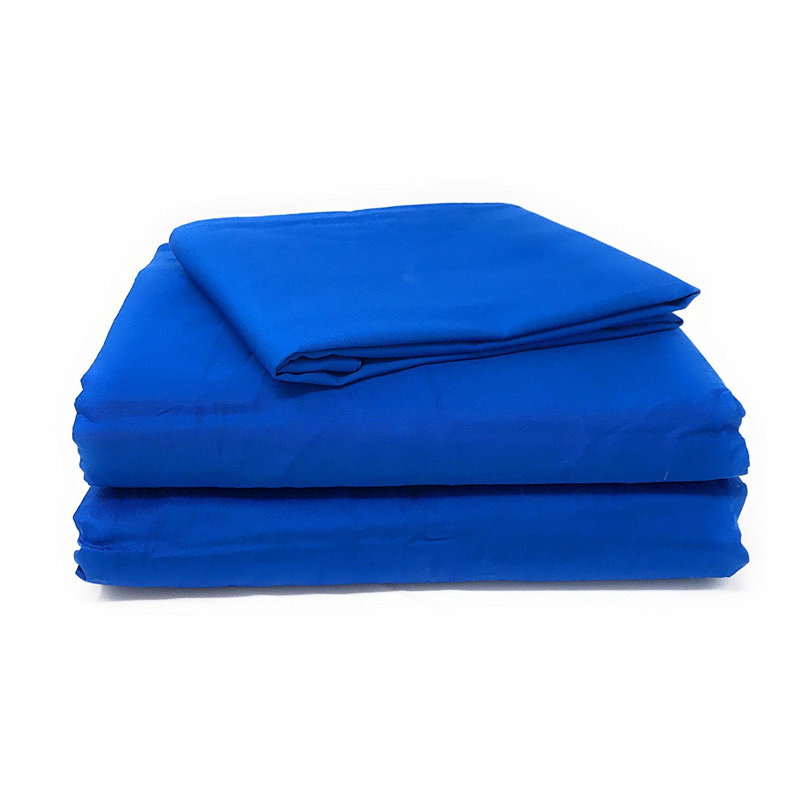 Tache 100% Cotton Fitted Sheet, Royal Blue, California King