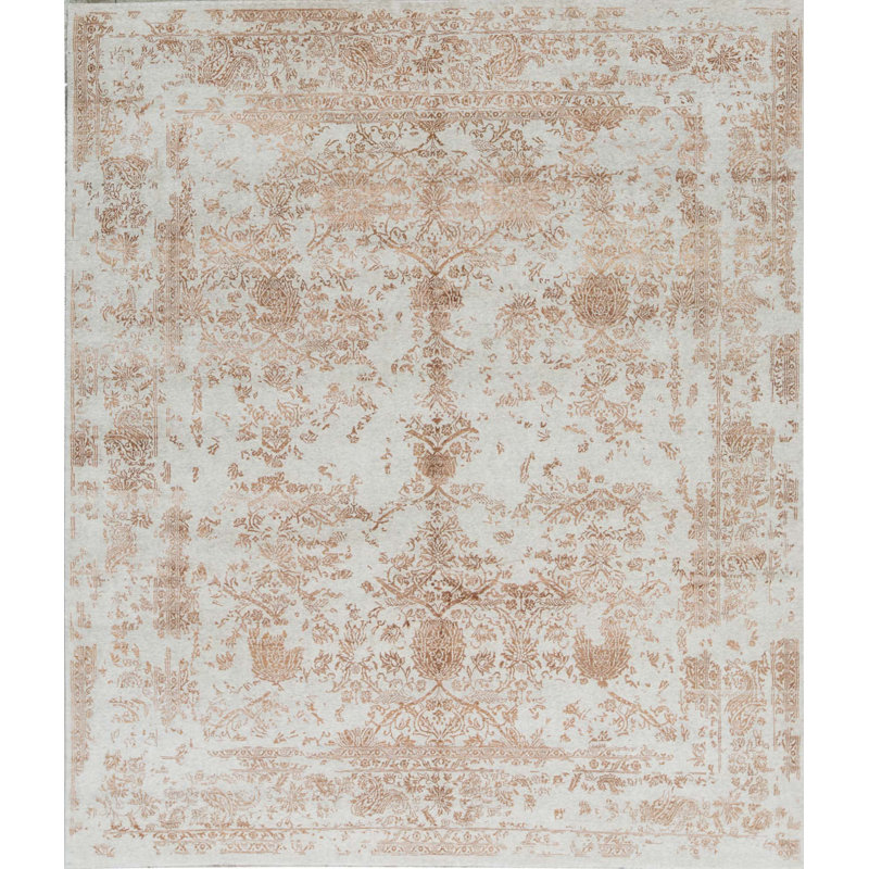 Tapis rouille de haute qualité noué à la main