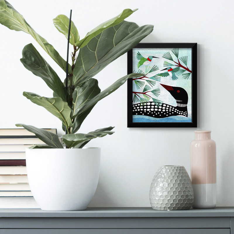 «Misty Blue II» - galerie tendue sur toile 2718447, Toile encadrée noire, Non, Aucune couleur de tapis