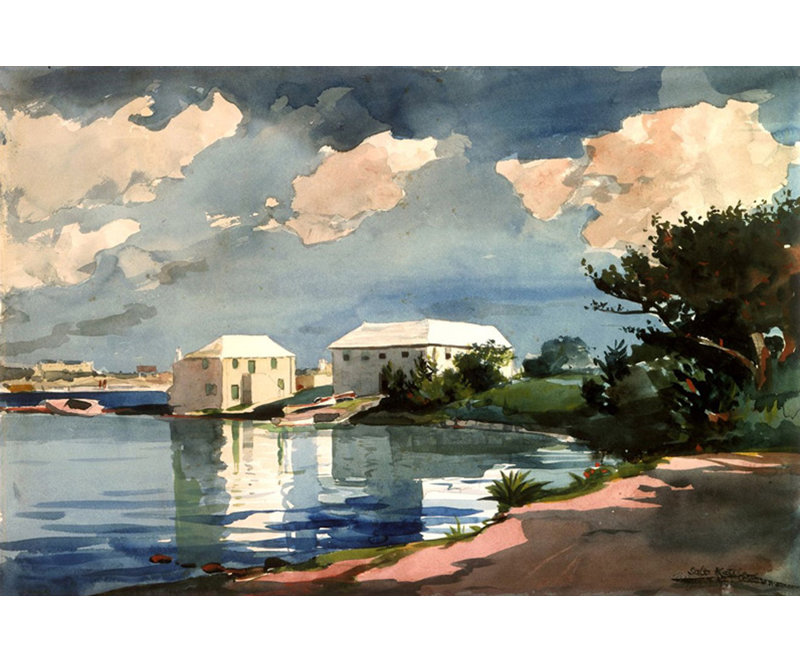 Salière, Bermudes, H 12 po x l 18 po
