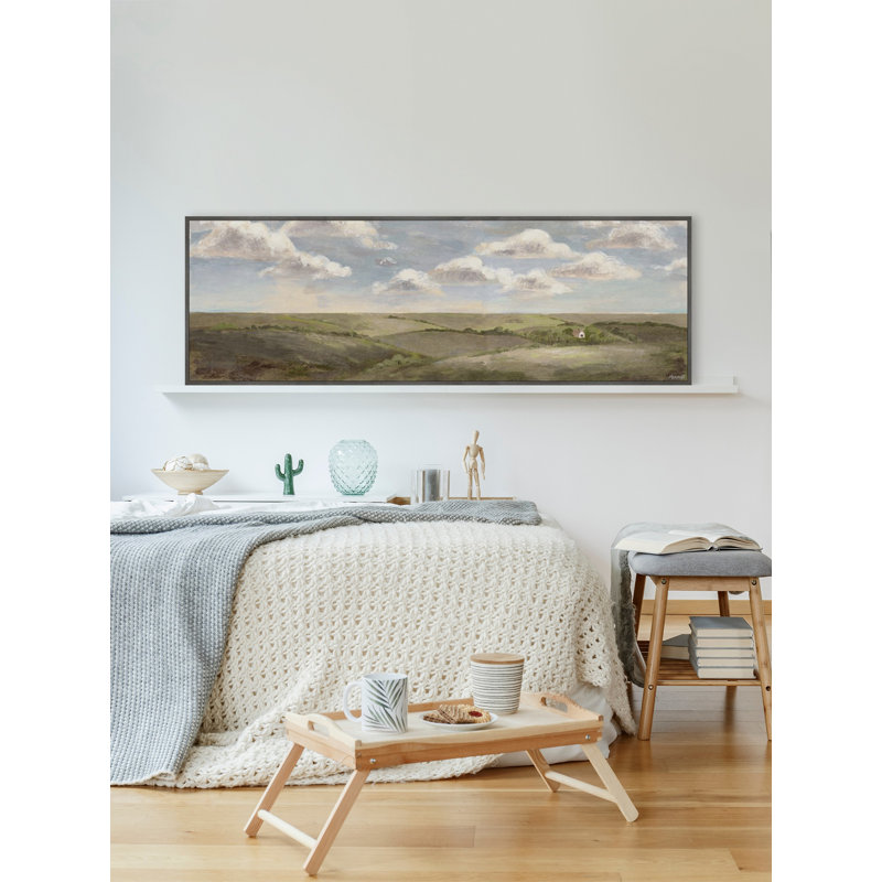 Fertile Lands 1 Piece Floater Frame Painting on Canvas, 51cm H x 152cm W