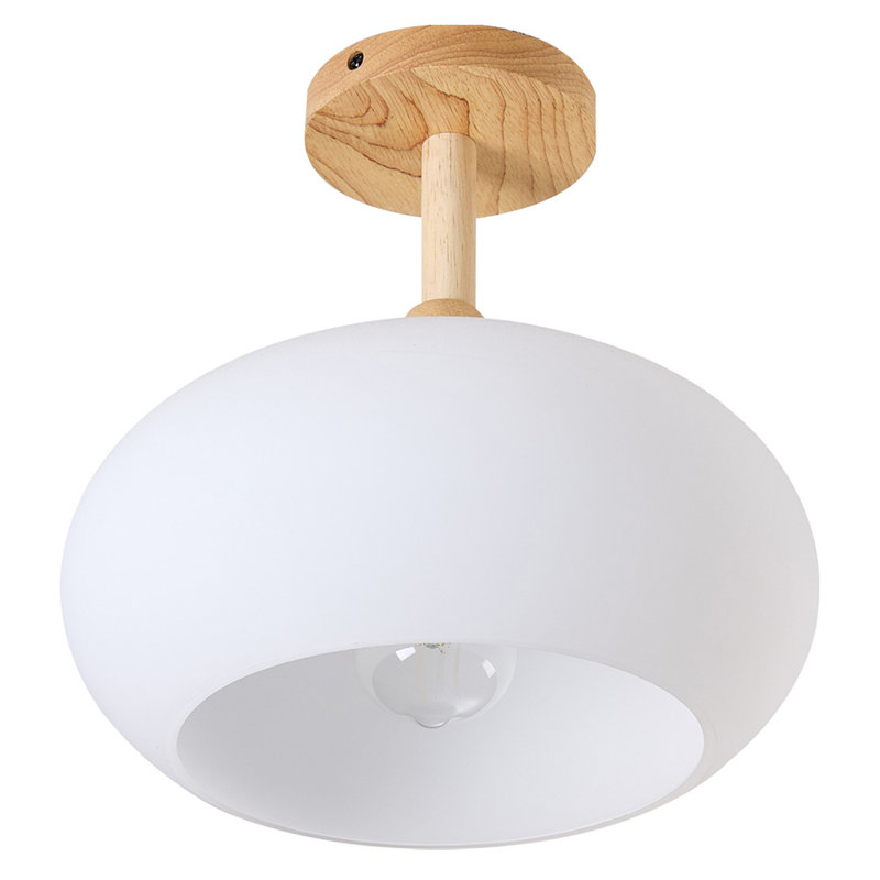 Glass Semi Flush Mount