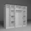 Armoire moderne blanche avec nombreuses tablettes, 70,9 po x 71,0 po x 20,4 po | 100% panneau de particules enduit de mélamine, épaisseur: 0,7 pouce | Conception murale, couleur unie élégante pour une organisation élégante à la maison-847086318-859901511
