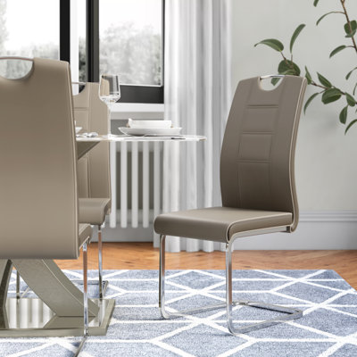 Lukka 47cm H Upholstered Side Chair in Cream