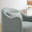 Fauteuil d'appoint rayé bleu spa Gaddis