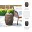 Tabouret de jardin 20 po Devone