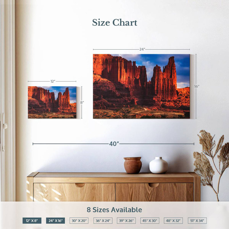 Alvord Great Fisher Towers, H 16 po x l 24 po