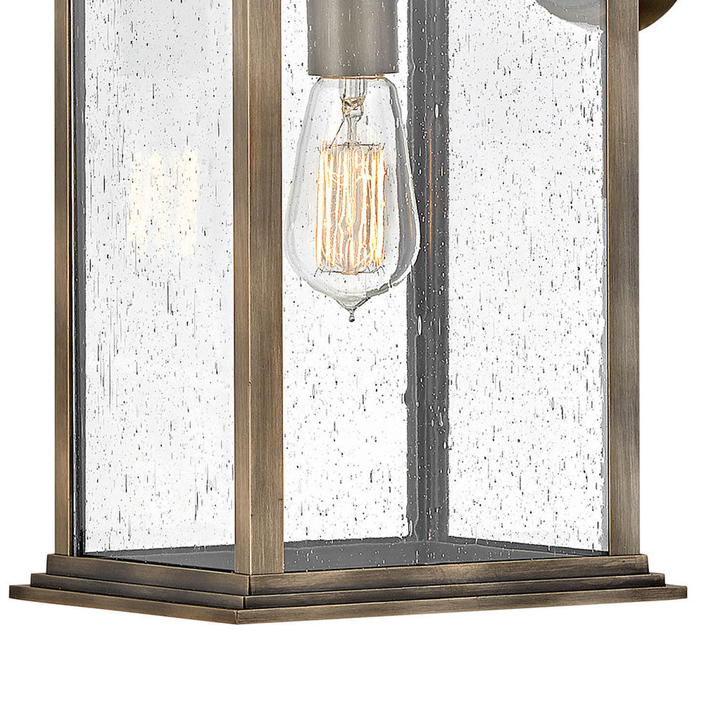 Sereia Single Light Outdoor Wall Light, Bronze, 19" H x 8.5" W x 9.5" D