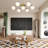 Enzo 7-Light Glass Semi Flush Mount 