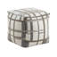 Repose-pieds carré multicolore avec base antidérapante, H 16 po, capacité de poids de 300 lb, tissu moderne antidérapant, 16 po x 16 po x 16 po, options