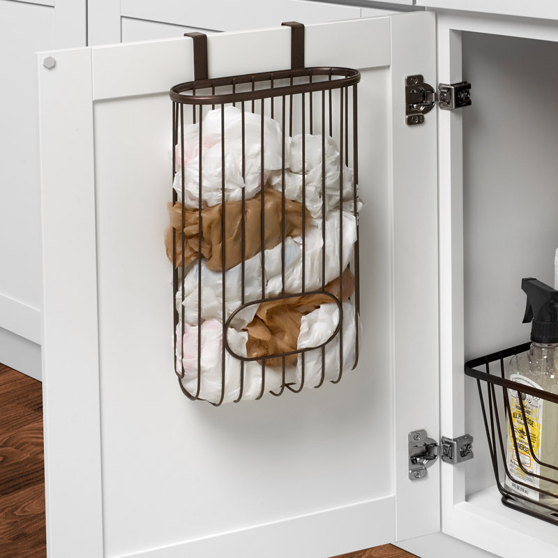 Albie Steel Cabinet Door Organizer, Bronze