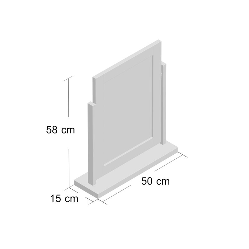 Cillian Flat Mirror, Light Oak