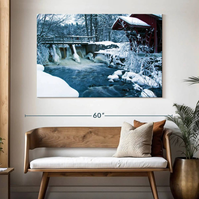 Alvord Winter River, H 34 po x l 51 po
