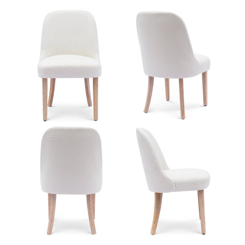 19.5'' H Upholstered Side Chair, White