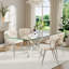 5-Piece Rectangle Glass Dining Table Set-980160709-980160710-980160729