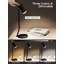 Ensemble de 2 lampes de table sans fil à DEL avec base magnétique détachable, rechargeable à 5000 mAh, tête à angle réglable, gradateur CCT, pour la réception