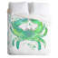 Collection de housse de couette Seafoam Green Crab