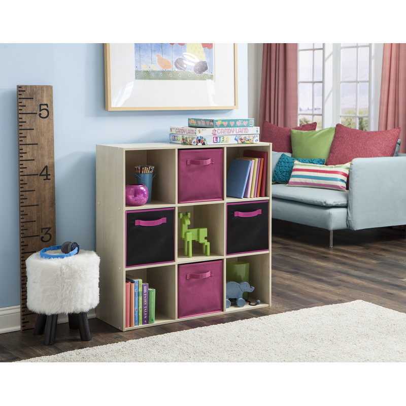 Cubeicals Chalkboard Fabric Storage Bin, Fuchsia