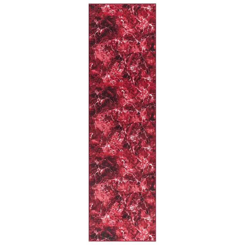 Marble Pattern Rug Solid Colour Indoor / Outdoor Area Rug, Runner 80 x 300 cm