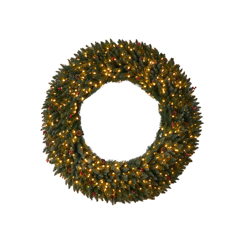 Faux Lighted 60'' Wreath