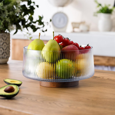 Ivy Bronx Glass Salad Bowl