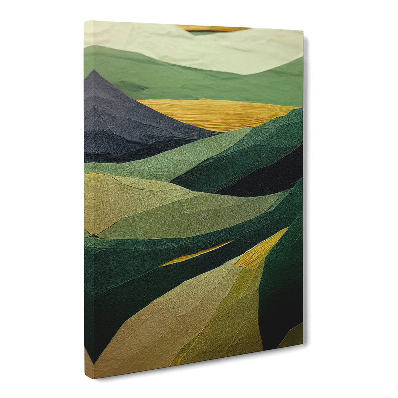 Kempner Japanese Forest Torn Paper - Wrapped Canvas, 50cm H x 35cm W x 3cm D