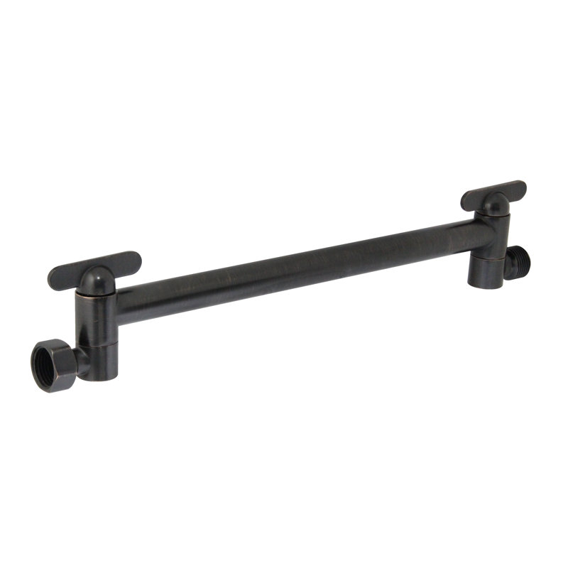 Bras de douche réglable, Bronze huilé