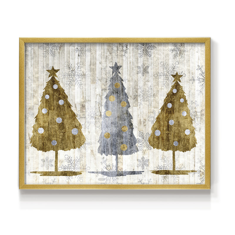 Sophisticated Christmas Collection A -Framed Print - Restickable